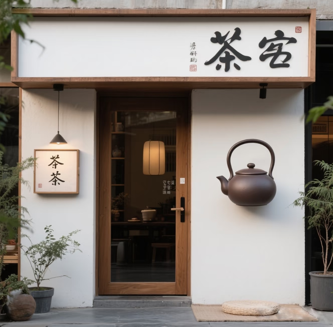 茶館門頭制作